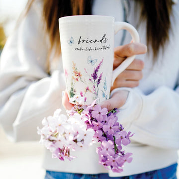 Kellis Gifts Mugs Friends make life beautiful Ceramic Coffee Mug